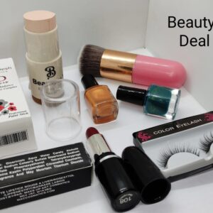 Beautyesh Deal 6 Paint Sticks, False Eyelashes, Chubby Brush, Lipsticks, and 2 Mystery Nail Polishes