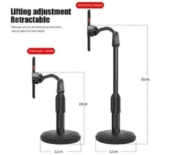 Multi-functional Microphone stand | Phone Holder Reliable Phone Stand - Image 8