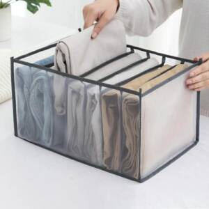 Large Size 7 Grids Washable Wardrobe Clothes Organizer